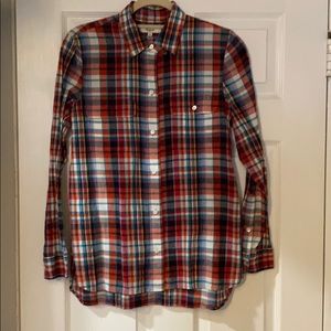 Madewell • Plaid Long Sleeve Button Down